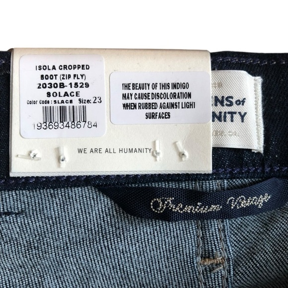 Citizens of Humanity Isola Cropped Boot Jeans Size 23 Solace Indigo Wash NWT NEW - Picture 12 of 15